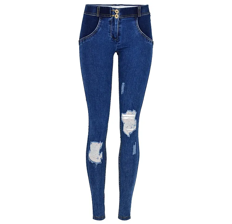 Jeans Woman Peach Push Up Hip Skinny Denim Pant