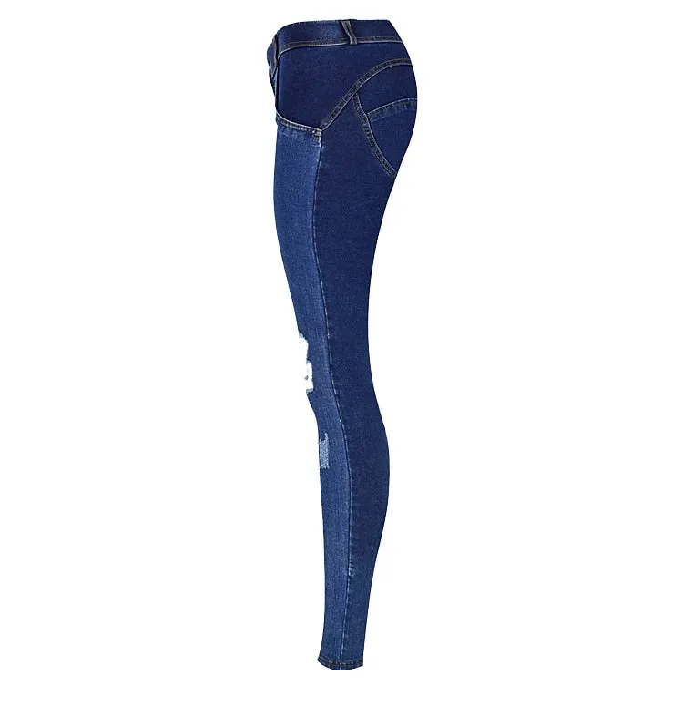 Jeans Woman Peach Push Up Hip Skinny Denim Pant