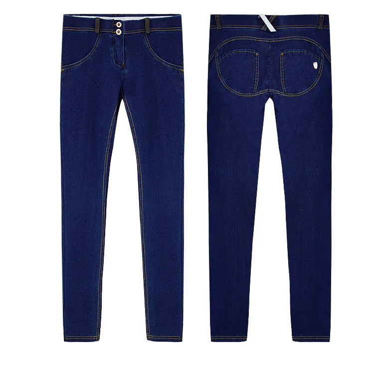 Jeans Woman Peach Push Up Hip Skinny Denim Pant
