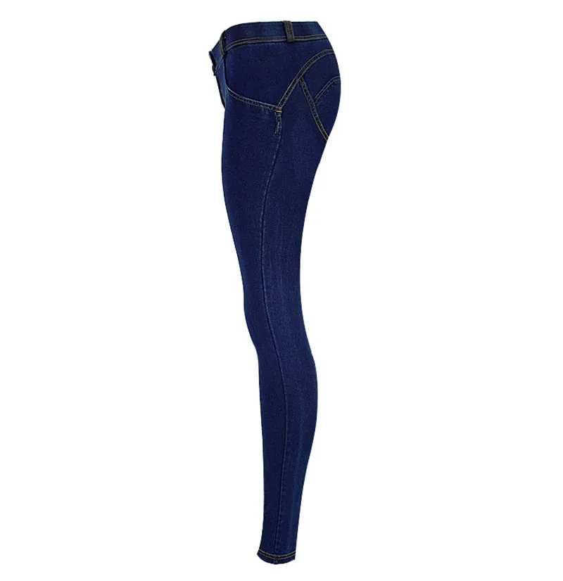Jeans Woman Peach Push Up Hip Skinny Denim Pant