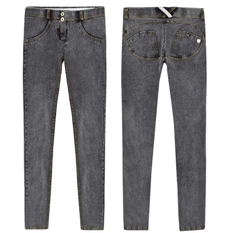 Jeans Woman Peach Push Up Hip Skinny Denim Pant