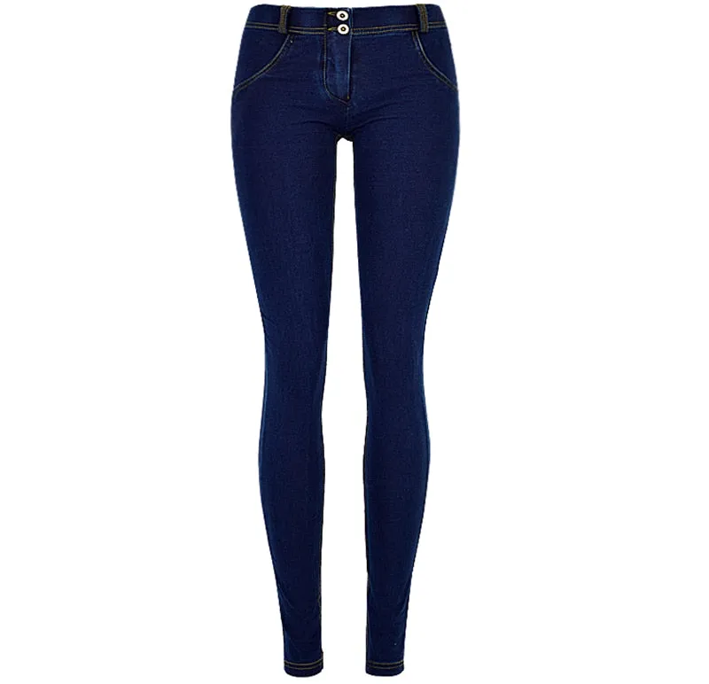 Jeans Woman Peach Push Up Hip Skinny Denim Pant