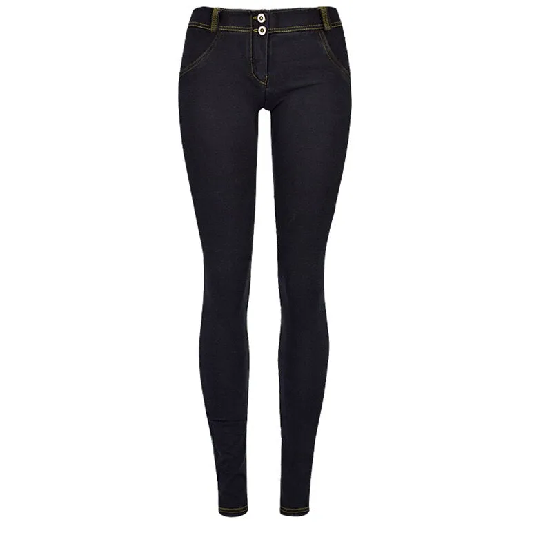 Jeans Woman Peach Push Up Hip Skinny Denim Pant
