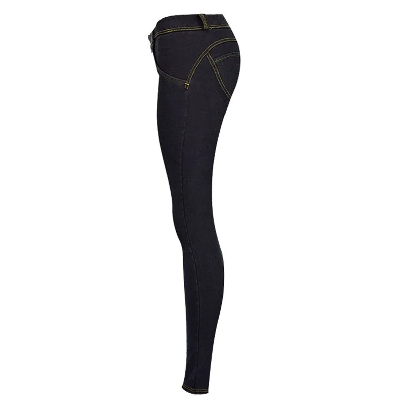 Jeans Woman Peach Push Up Hip Skinny Denim Pant
