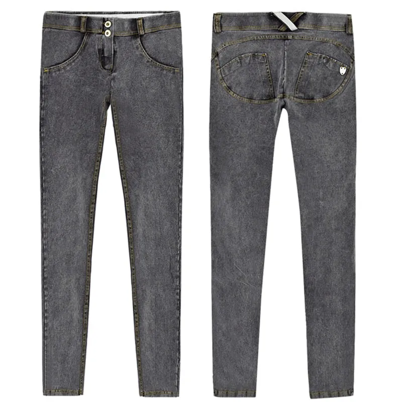 Jeans Woman Peach Push Up Hip Skinny Denim Pant