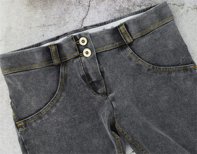 Jeans Woman Peach Push Up Hip Skinny Denim Pant