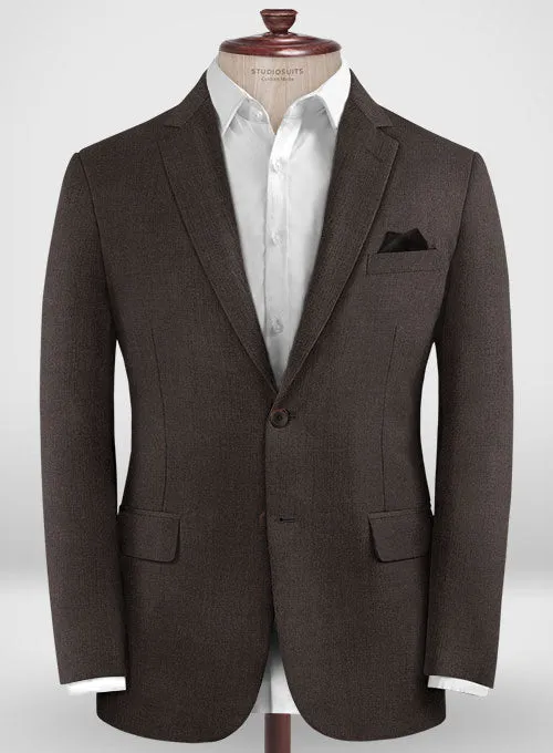 Lanificio Zegna Traveller Dark Brown Wool Jacket