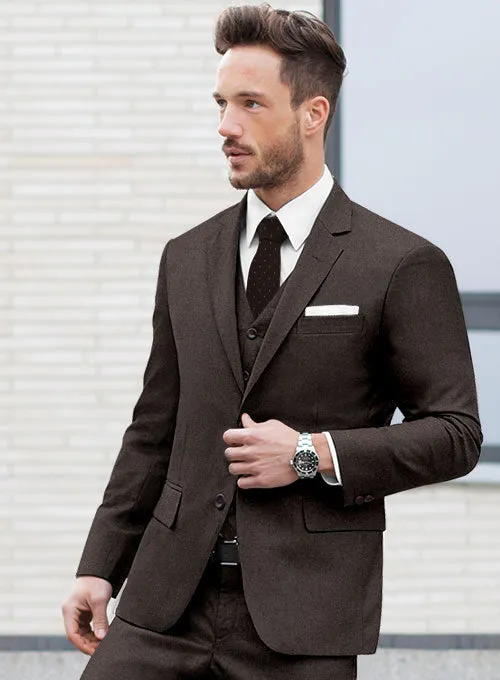 Lanificio Zegna Traveller Dark Brown Wool Jacket