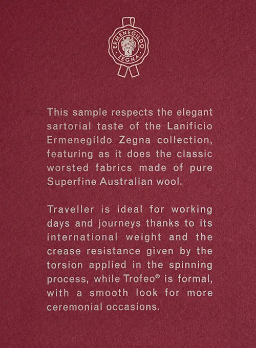 Lanificio Zegna Traveller Dark Brown Wool Jacket