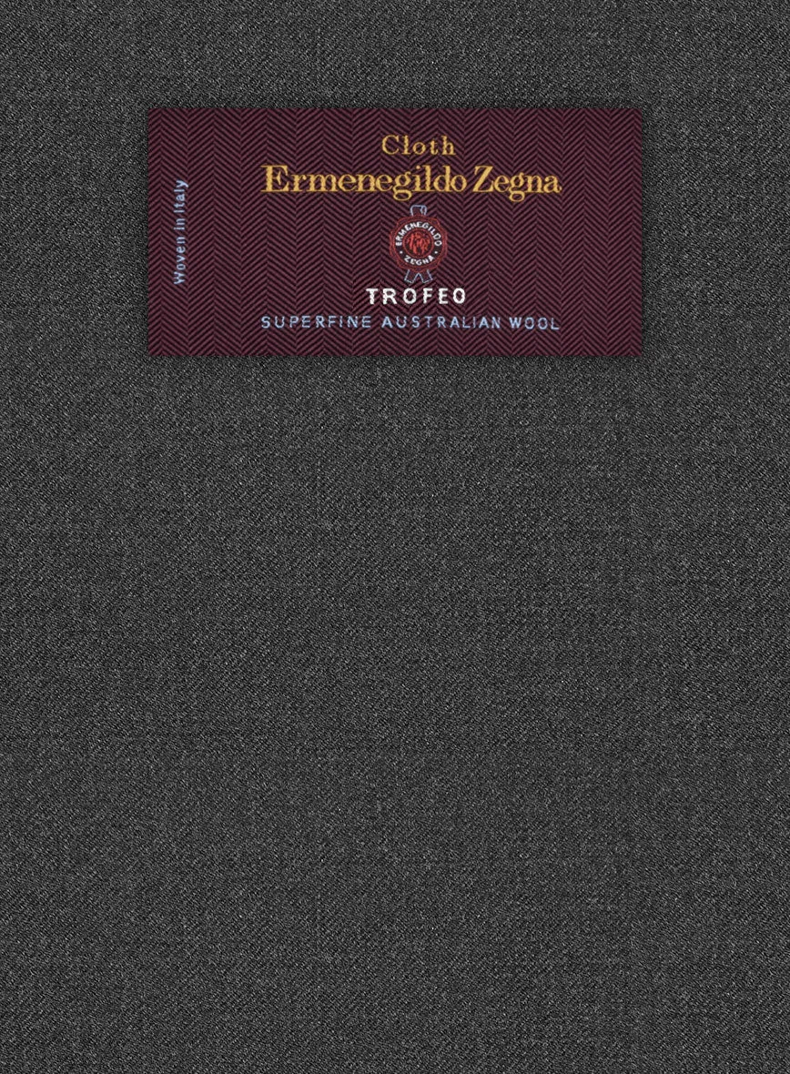 Lanificio Zegna Trofeo Dark Gray Wool Jacket