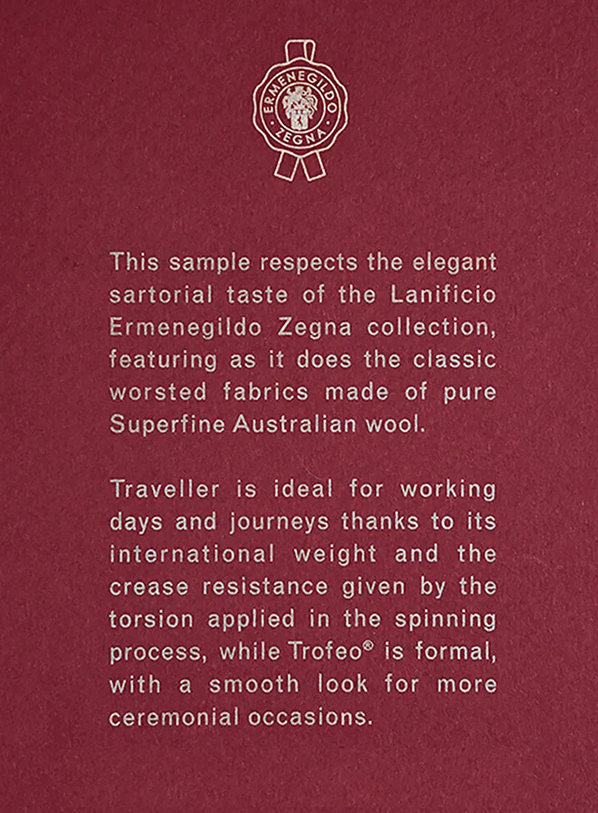 Lanificio Zegna Trofeo Dark Gray Wool Jacket
