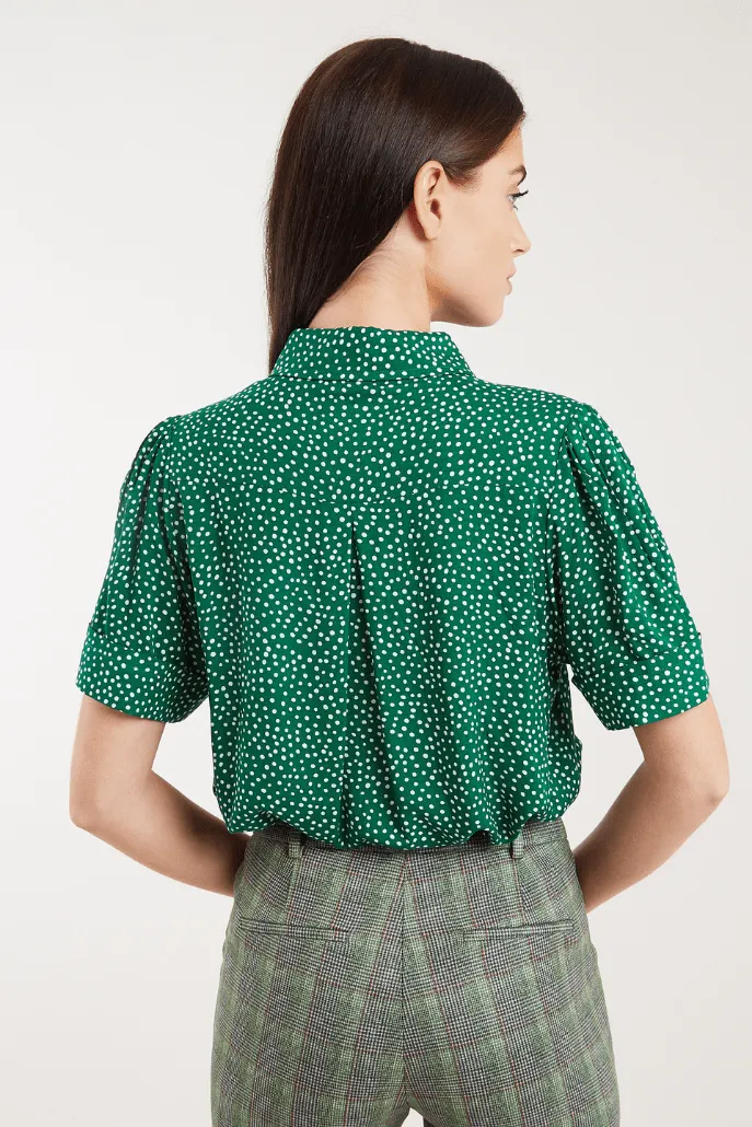Louche Barclay Scatter Dot Print Short Sleeve Shirt
