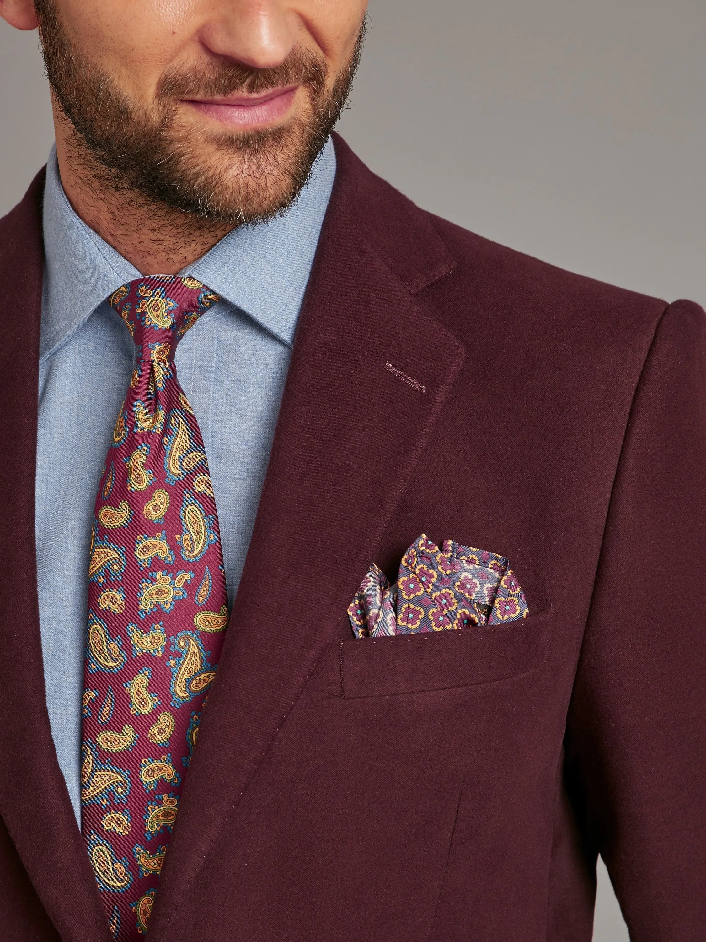 Luxury Eaton Jacket - Wine Moleskin