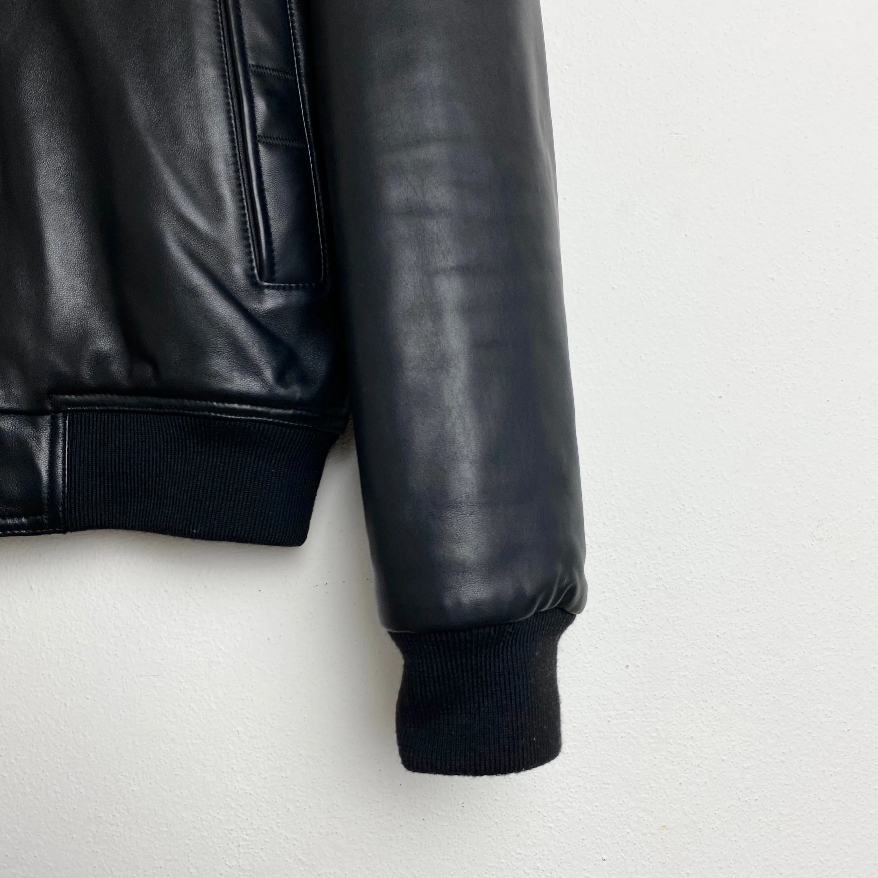 Marlboro Classic Leather Bomber - S