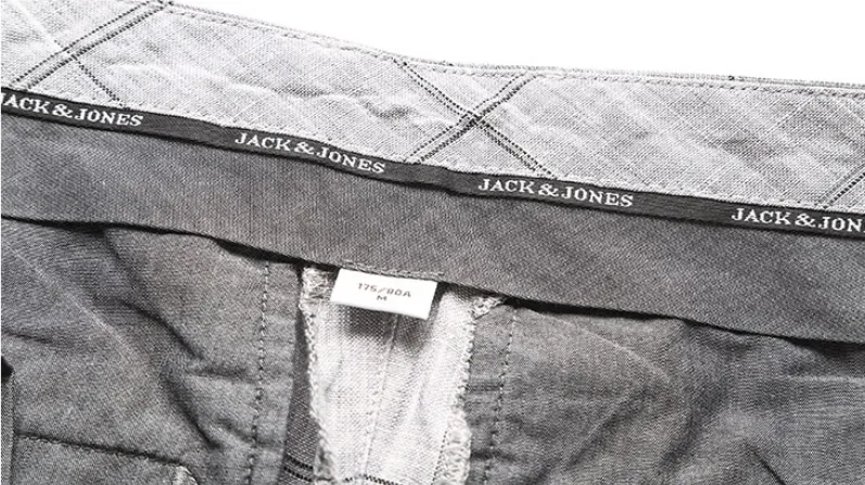 Men's Linen Plaid Slim Fit Casual Pants