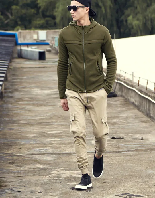 Men's Spring Elastic Casual Trousers