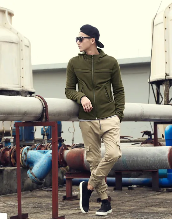 Men's Spring Elastic Casual Trousers