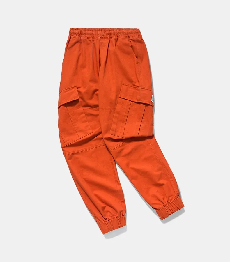 Men's Spring/Autumn Cotton Cargo Pants With Side Pockets