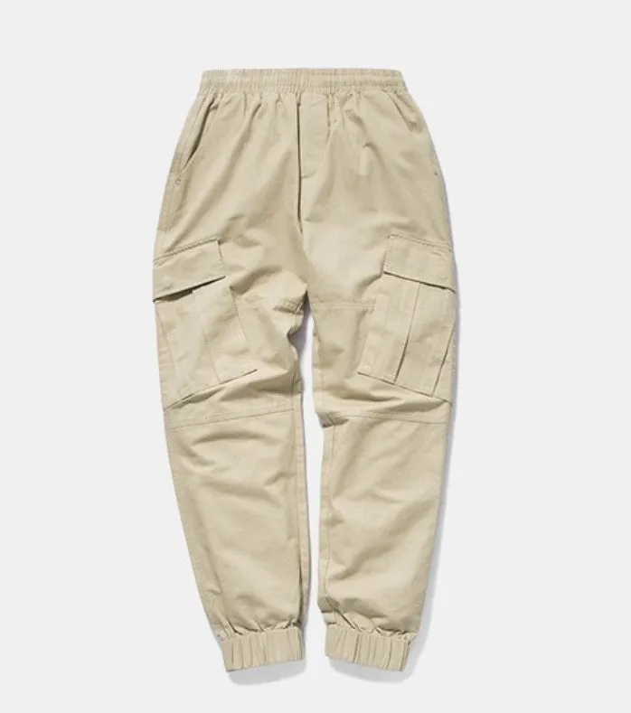 Men's Spring/Autumn Cotton Cargo Pants With Side Pockets
