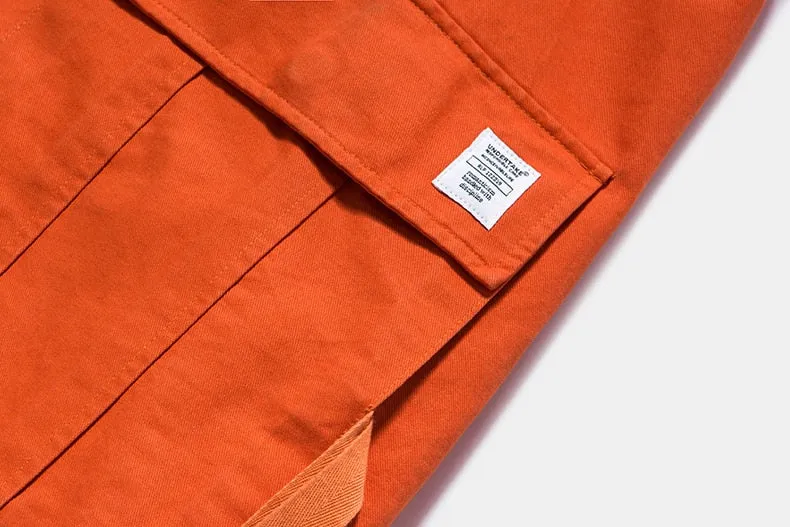 Men's Spring/Autumn Cotton Cargo Pants With Side Pockets
