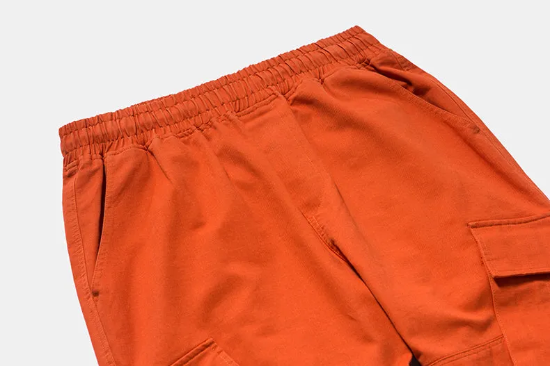 Men's Spring/Autumn Cotton Cargo Pants With Side Pockets