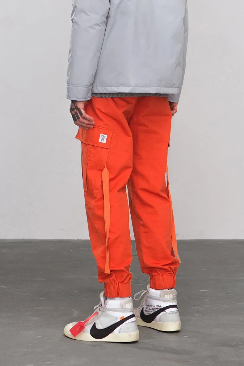 Men's Spring/Autumn Cotton Cargo Pants With Side Pockets