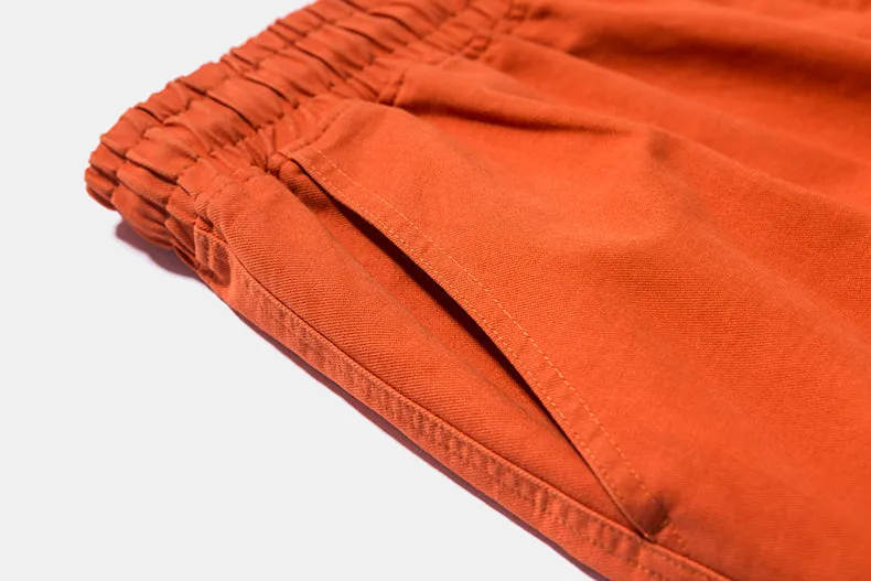 Men's Spring/Autumn Cotton Cargo Pants With Side Pockets