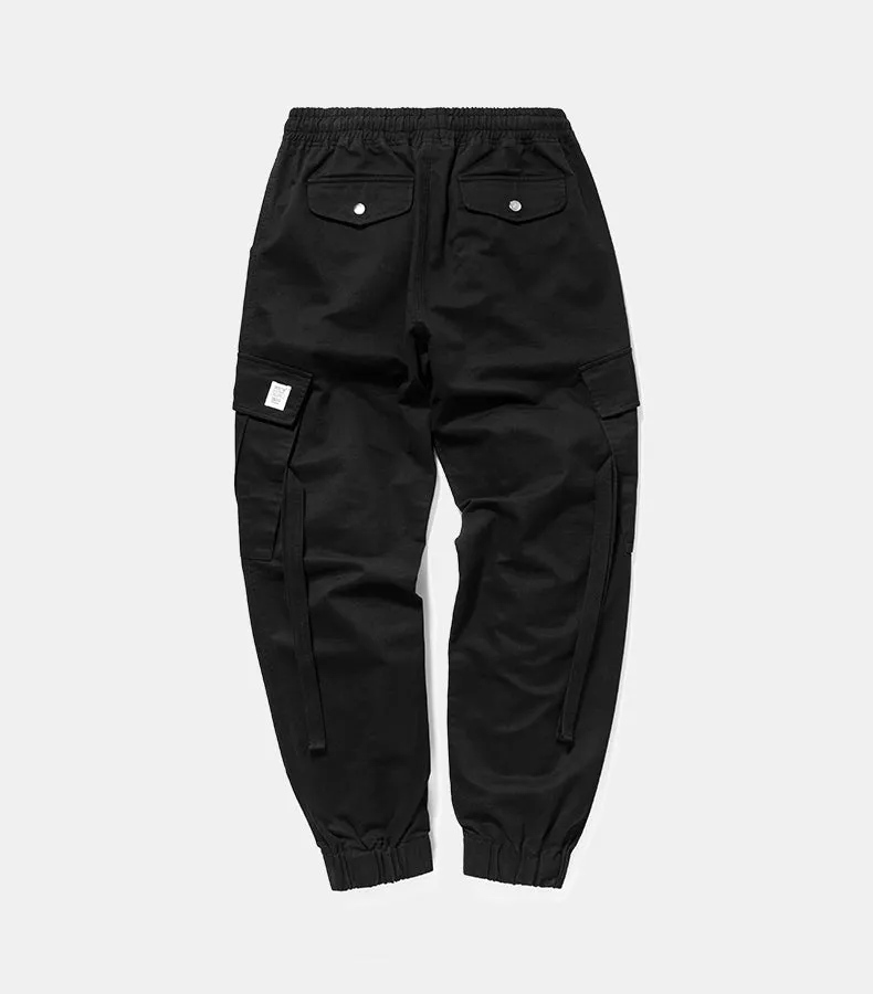 Men's Spring/Autumn Cotton Cargo Pants With Side Pockets