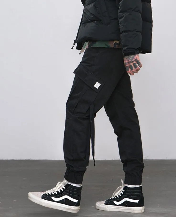 Men's Spring/Autumn Cotton Cargo Pants With Side Pockets