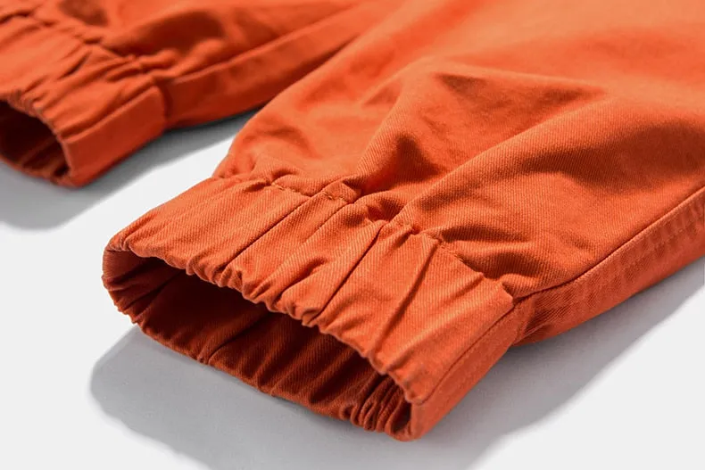 Men's Spring/Autumn Cotton Cargo Pants With Side Pockets