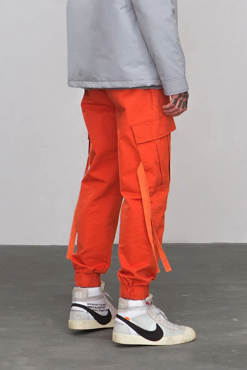 Men's Spring/Autumn Cotton Cargo Pants With Side Pockets