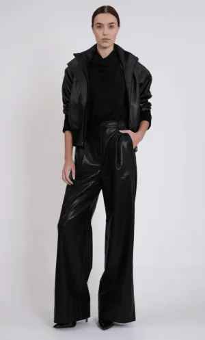 Nonchalant Levi Bomber Jacket in Black