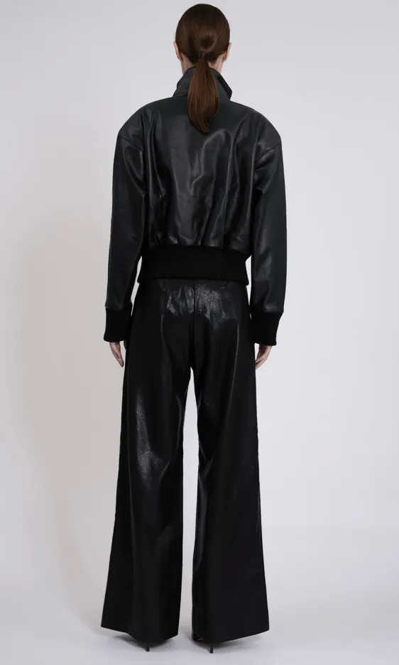 Nonchalant Levi Bomber Jacket in Black