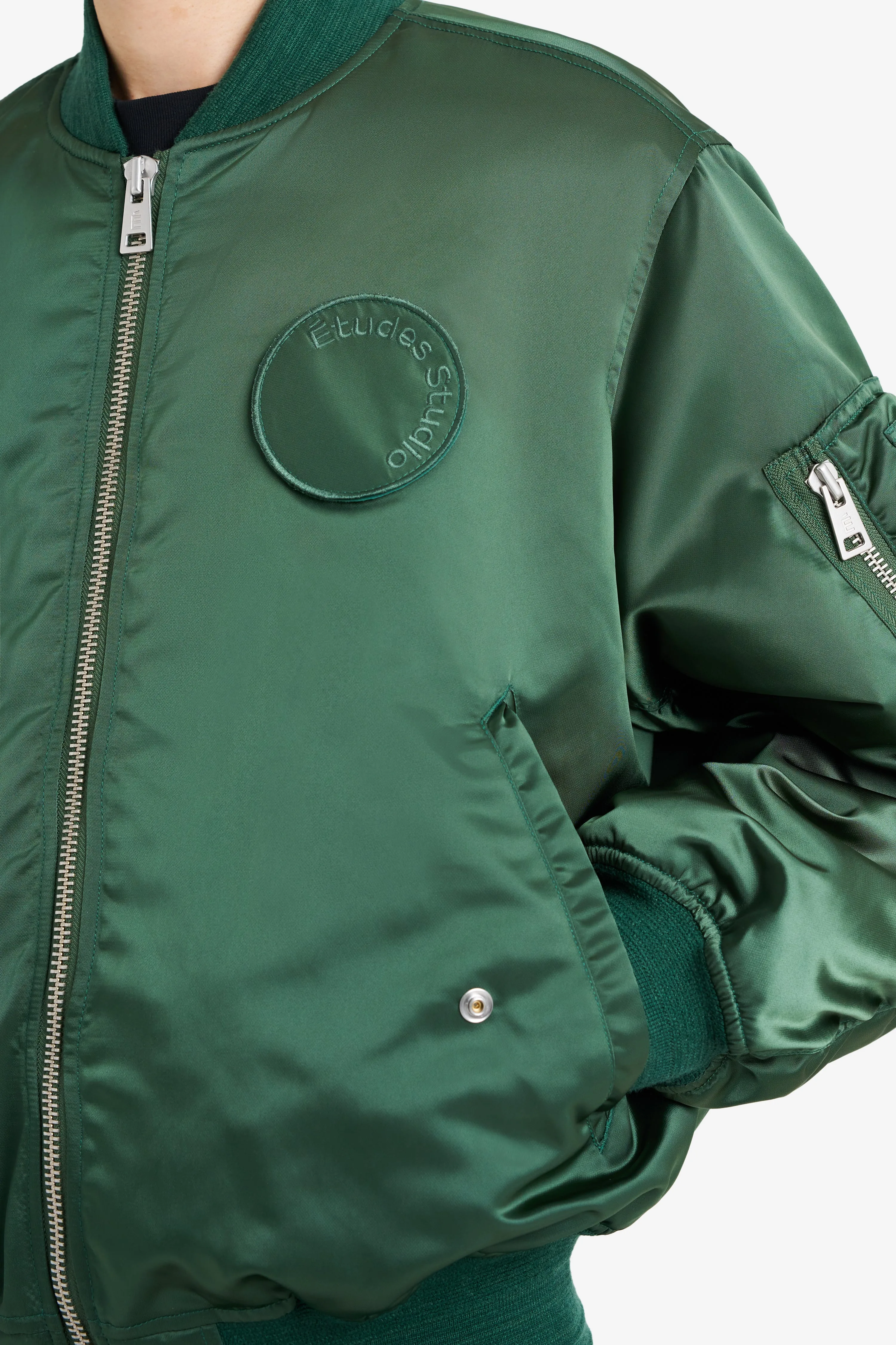 NYLON BOMBER JACKET GREEN