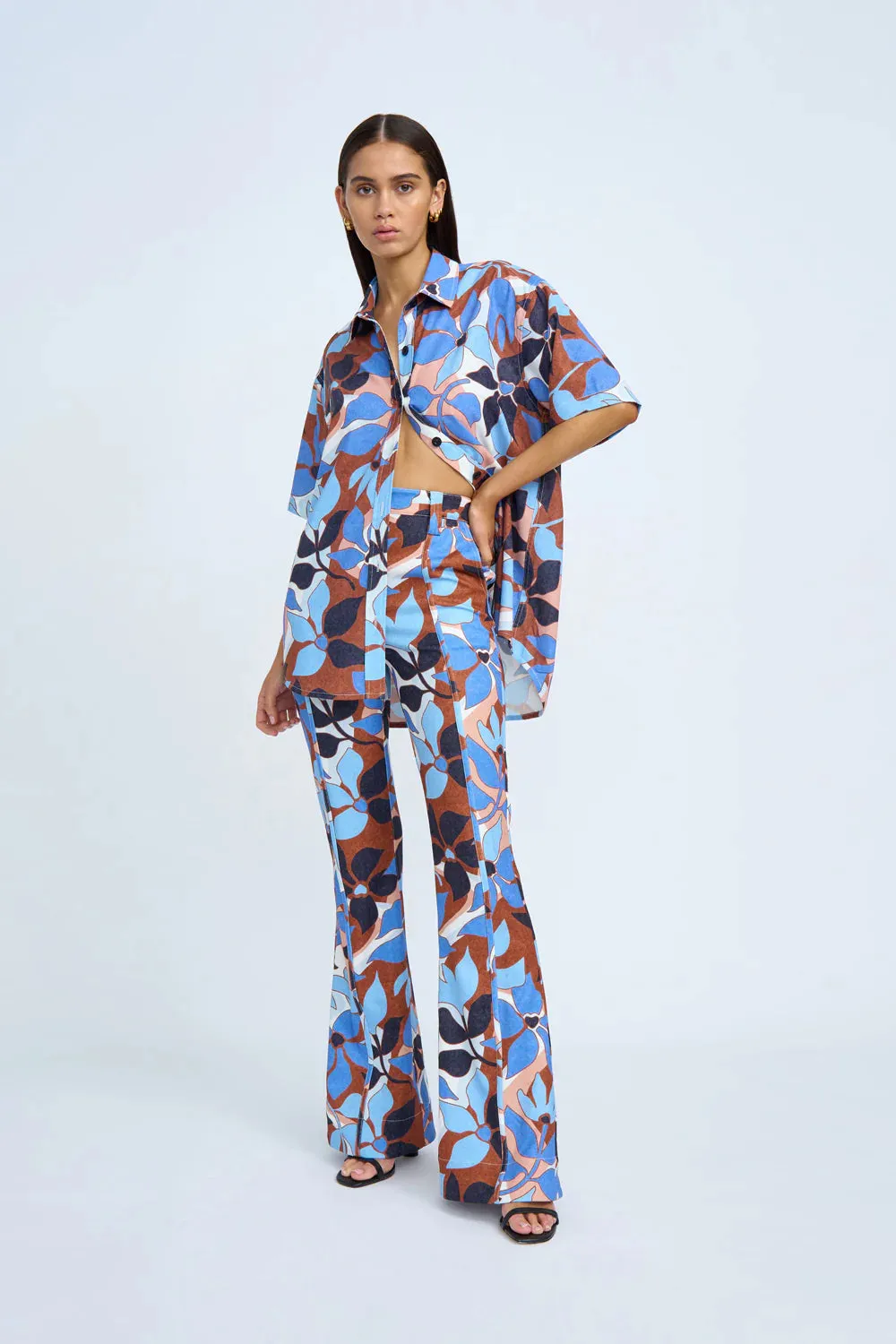 OPHELIA FLORAL FLARE PANT