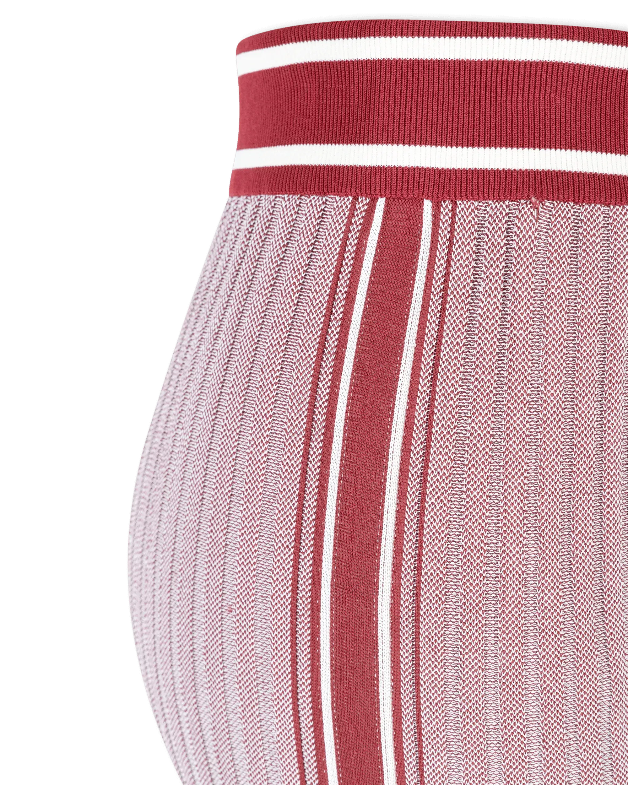 Ribbed Knit Flared Pants