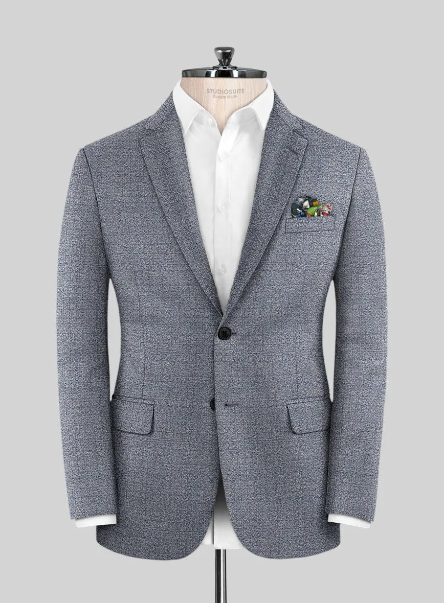 Scabal Misty Blue Wool Jacket