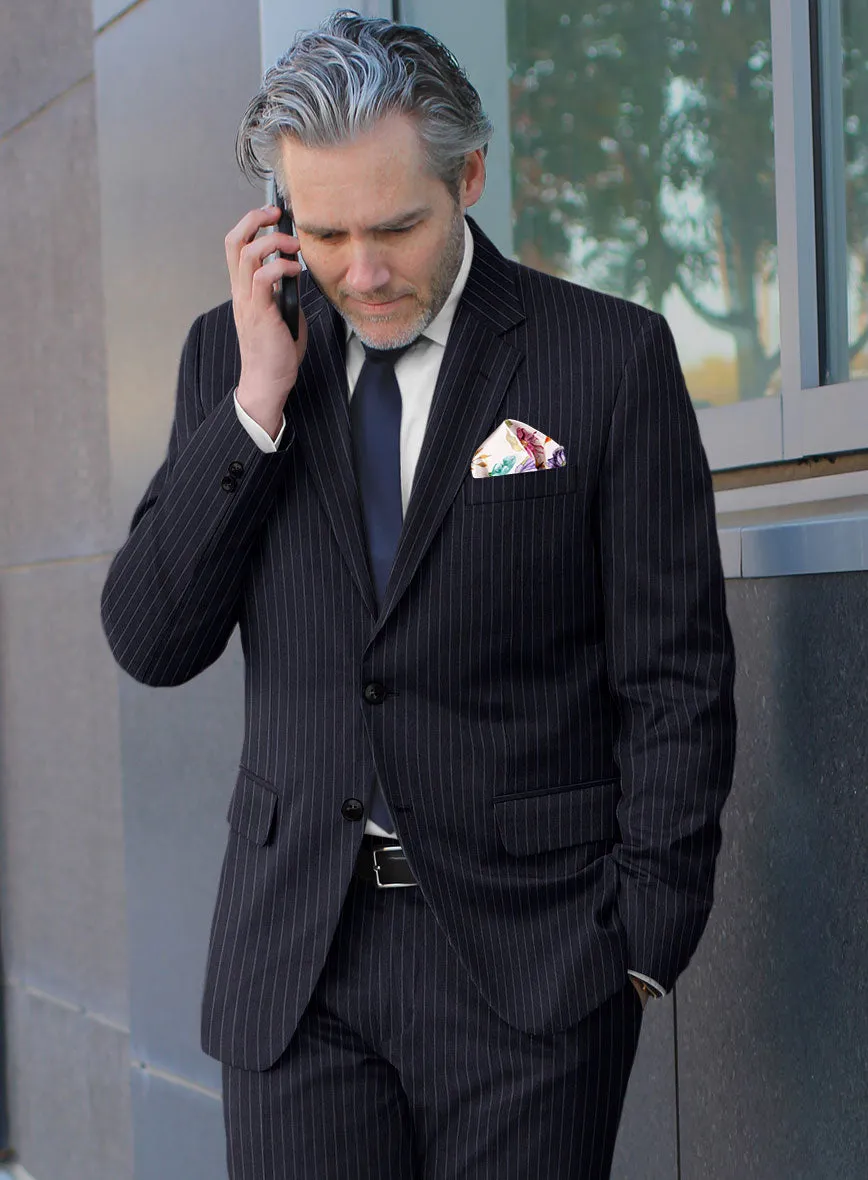 Scabal Paqui Stripe Blue Wool Jacket