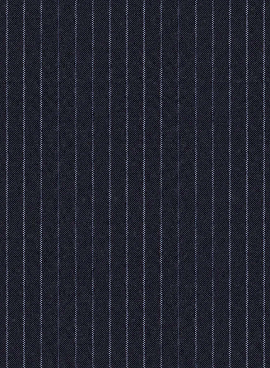 Scabal Paqui Stripe Blue Wool Jacket