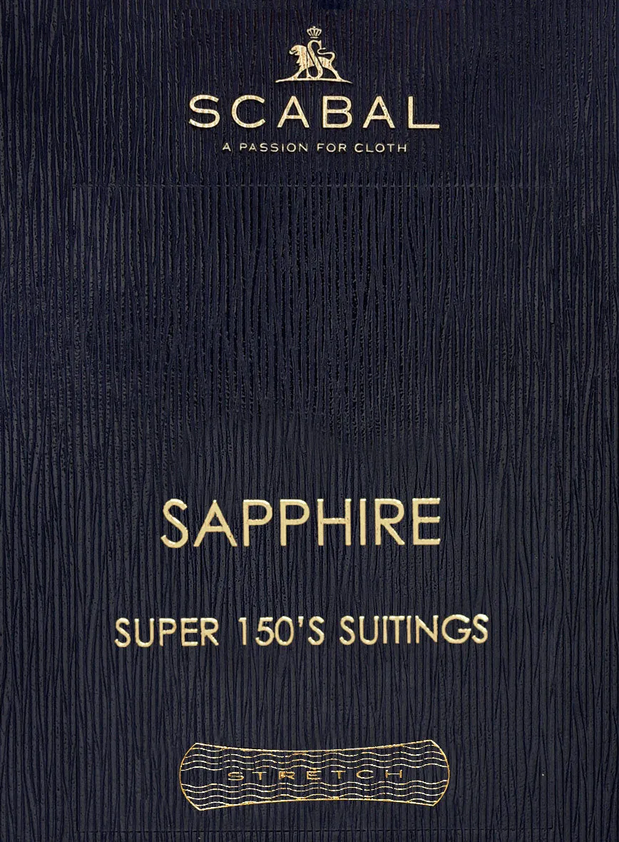 Scabal Sapphire Navy Blue Wool Jacket