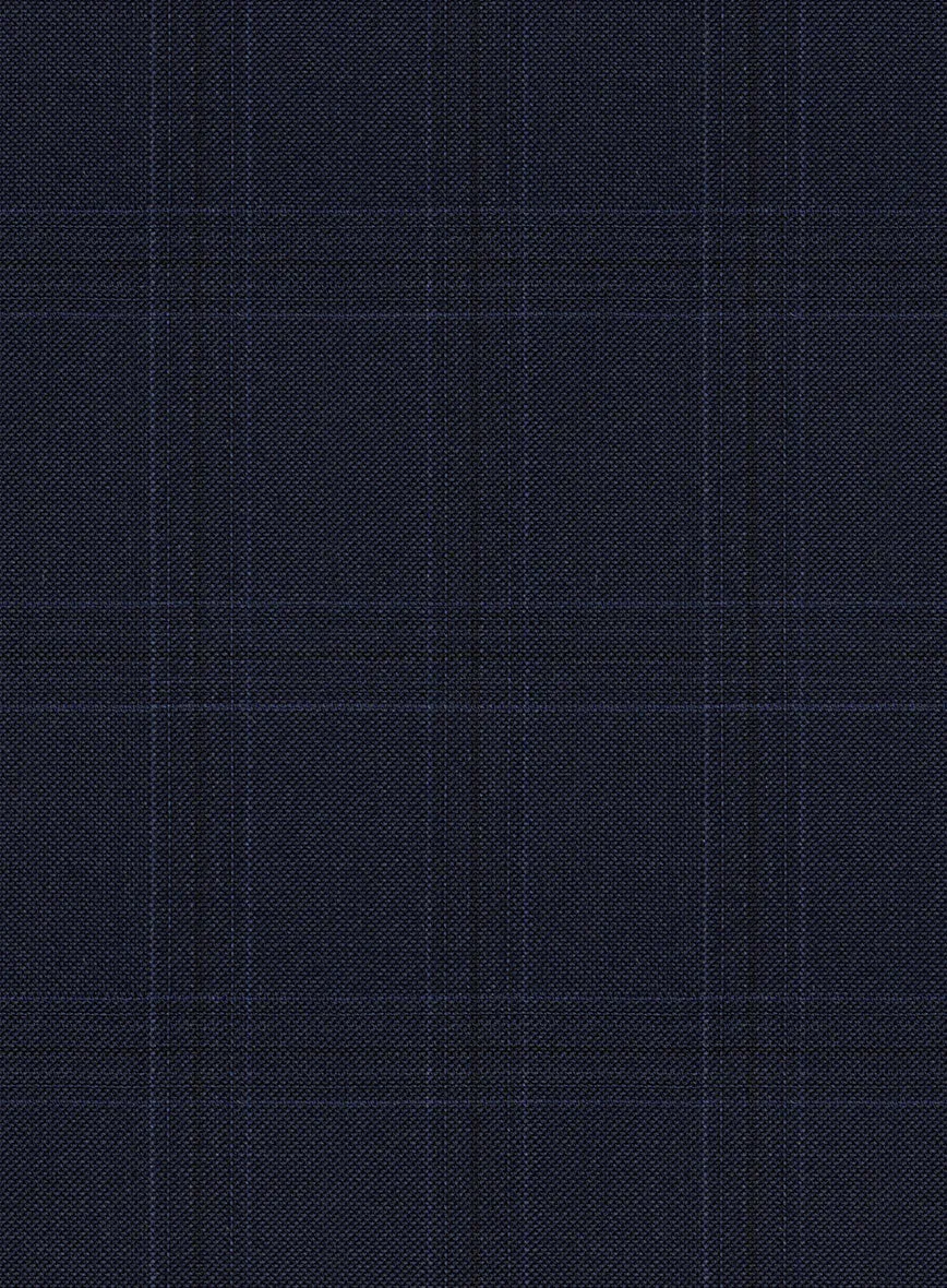 Scabal Xuito Checks Blue Wool Jacket