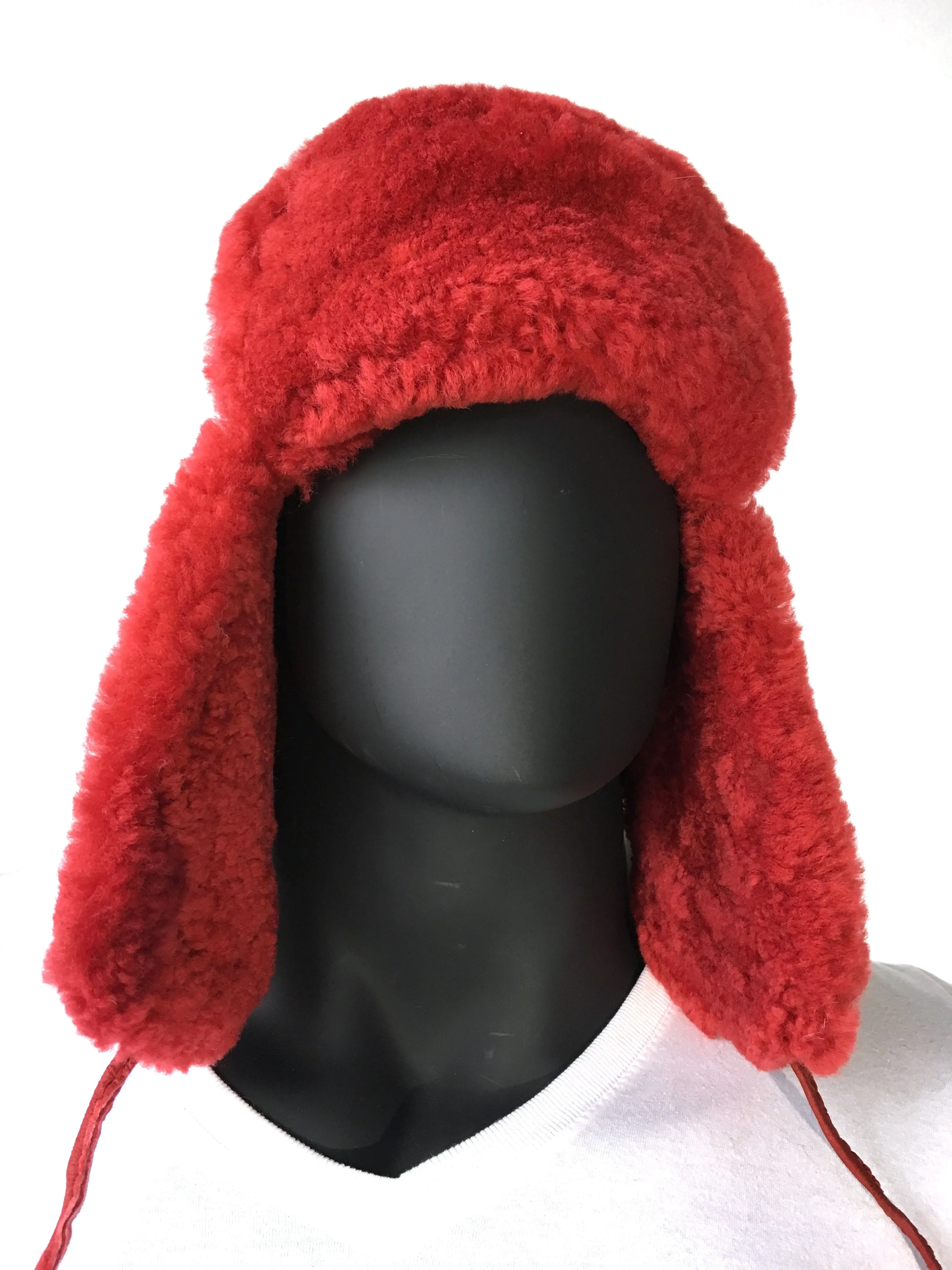 Shearling Sheepskin Russian Style Hat