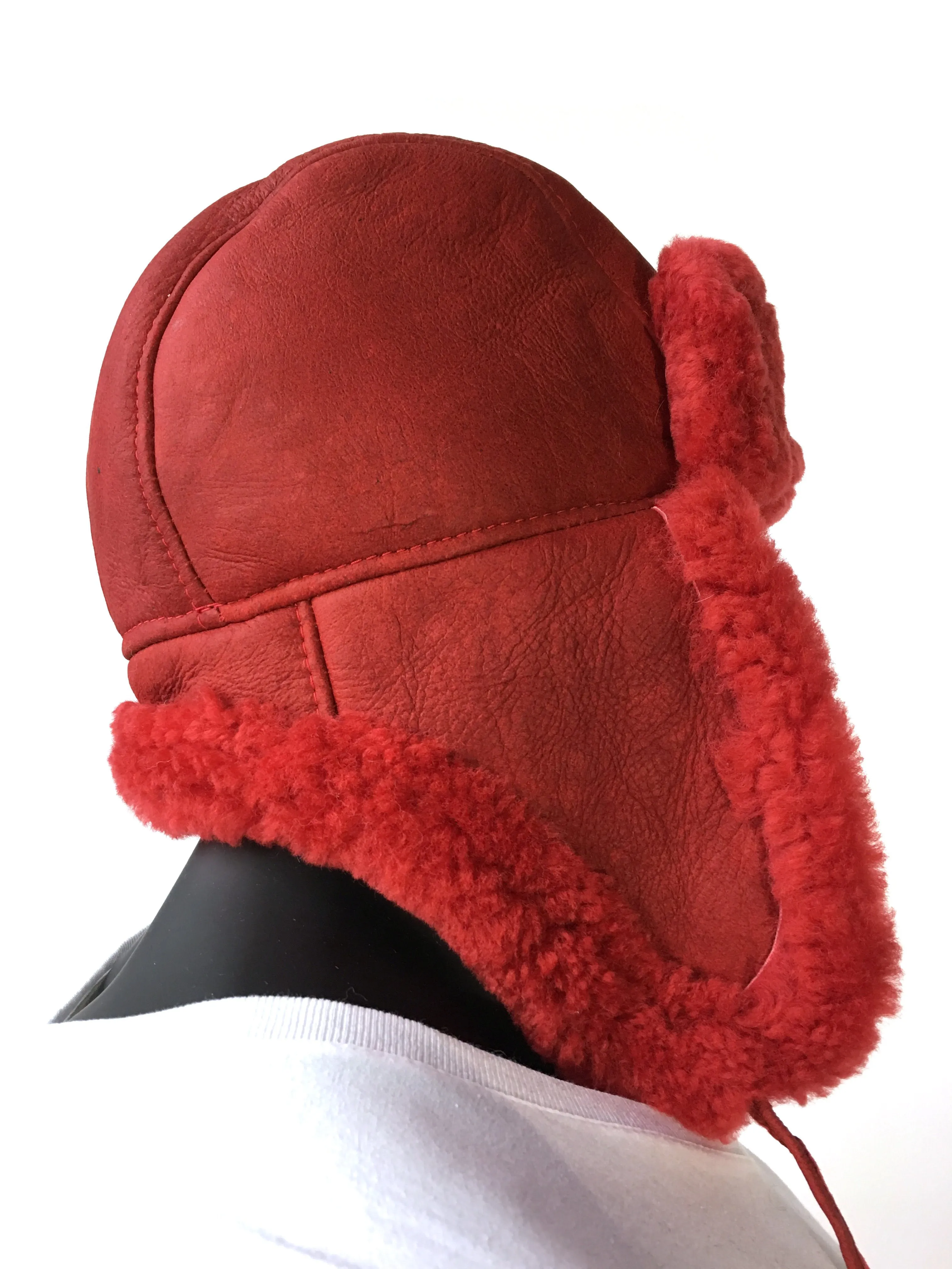 Shearling Sheepskin Russian Style Hat