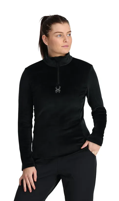 Spyder Shimmer Bug 1/2 Zip Black