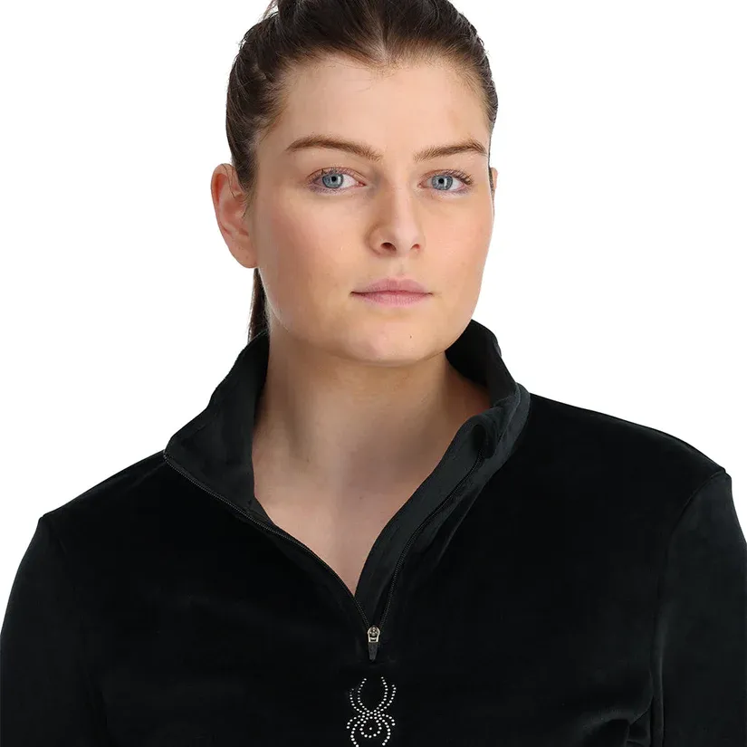 Spyder Shimmer Bug 1/2 Zip Black