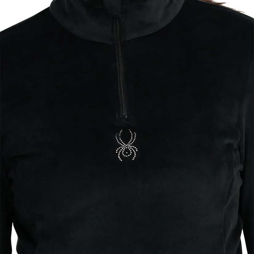 Spyder Shimmer Bug 1/2 Zip Black