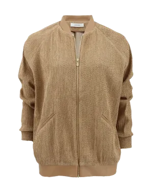 Straw Bomber Jacket