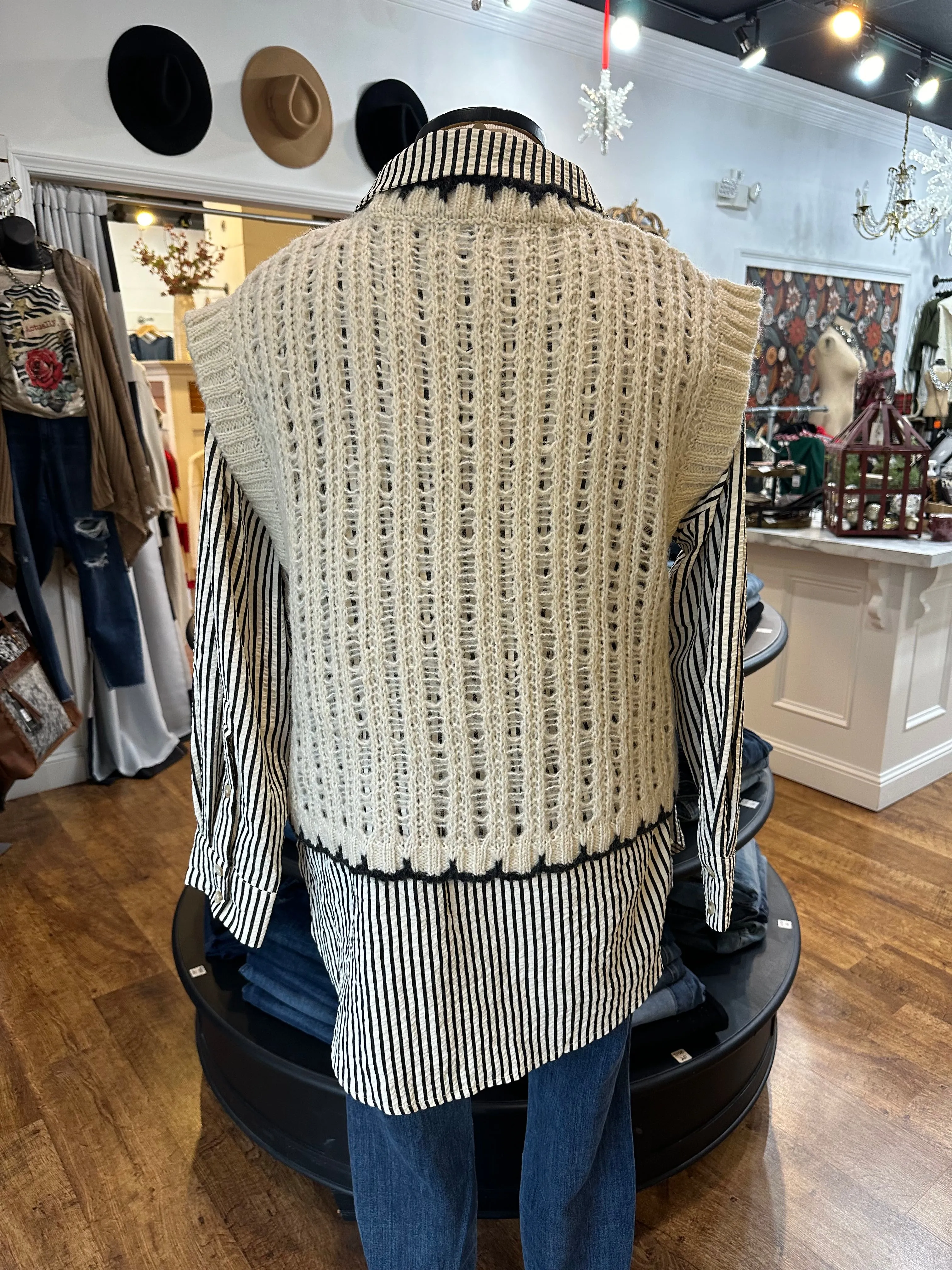 Strike A Pose Sweater Vest
