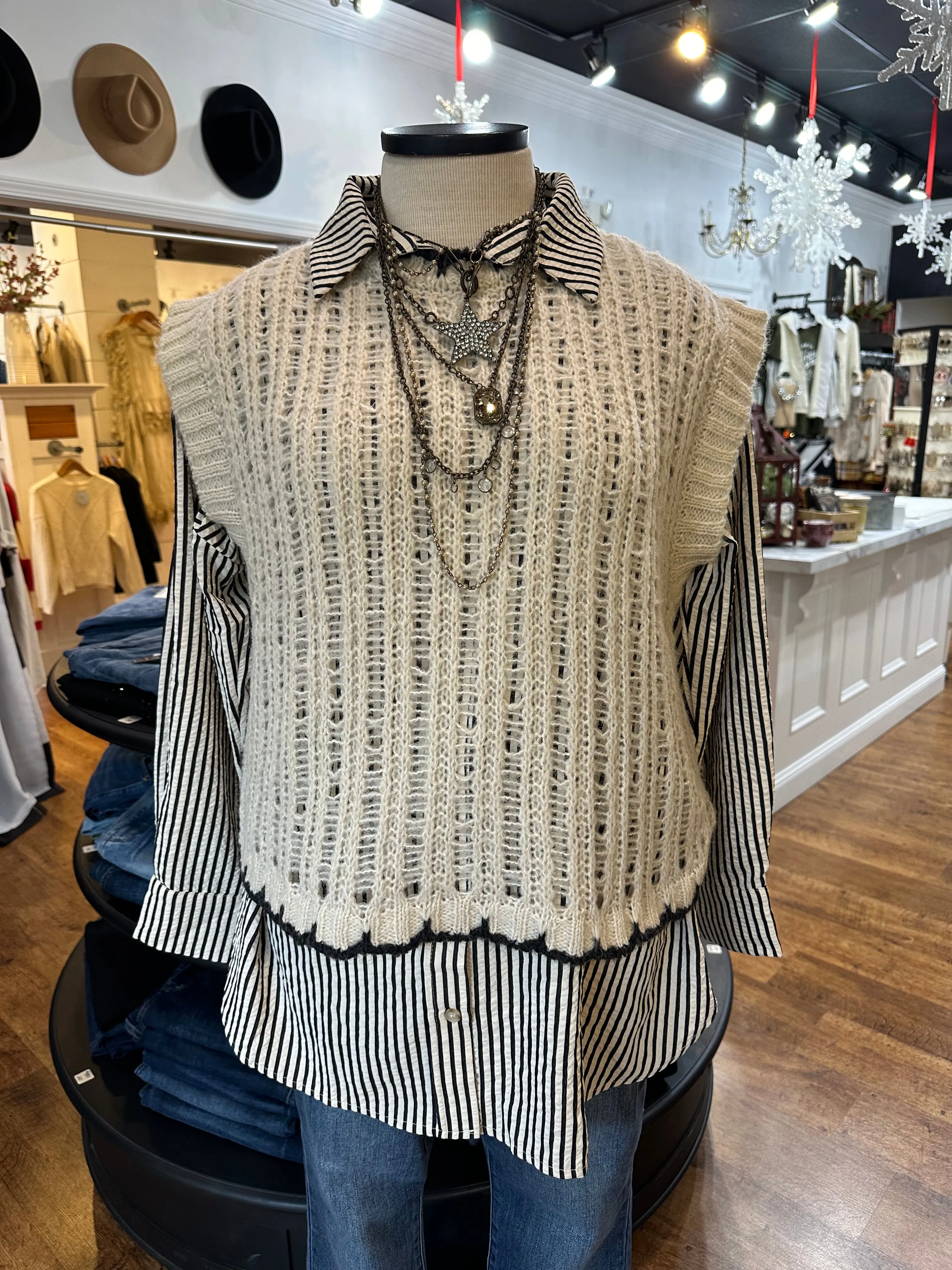 Strike A Pose Sweater Vest