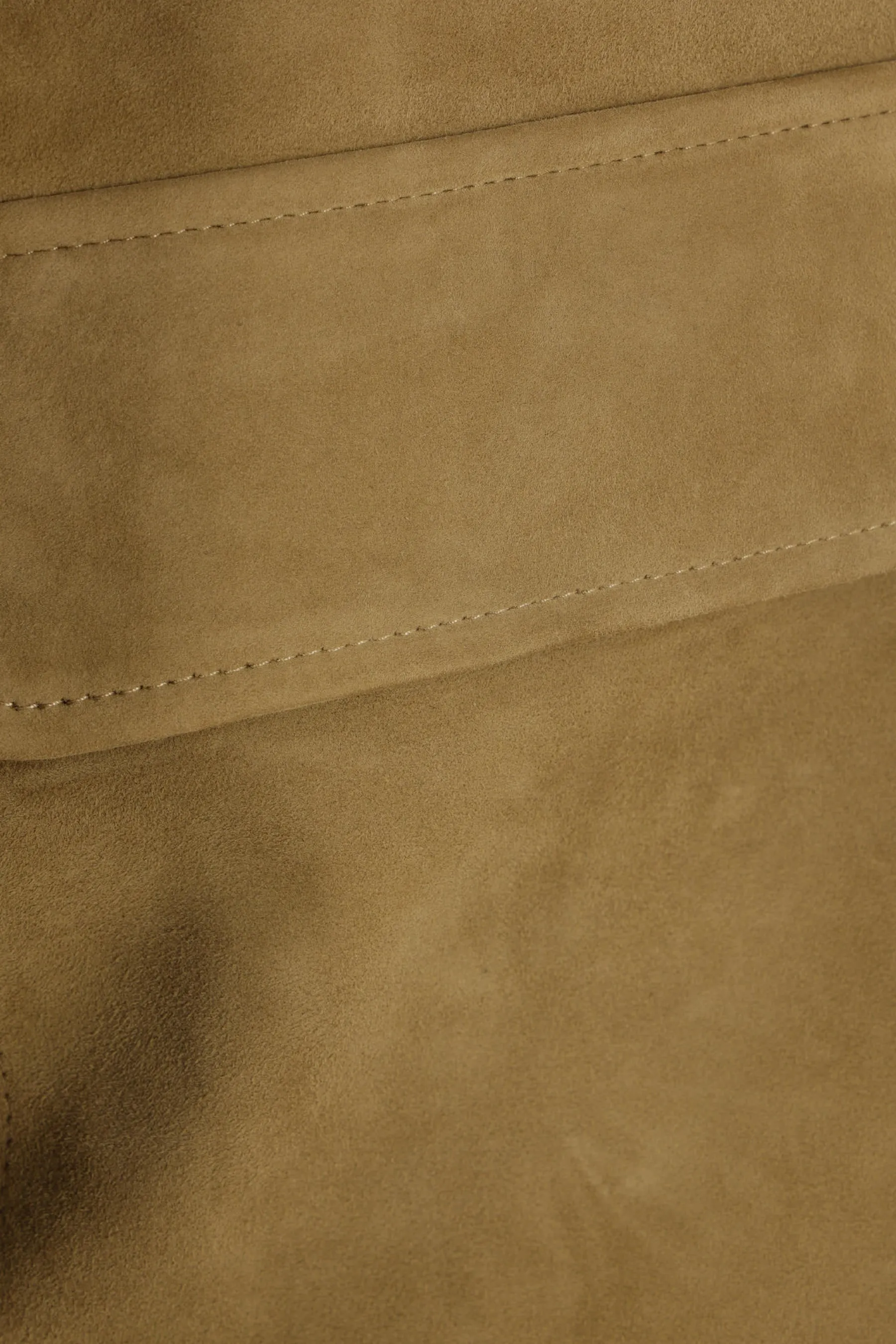 Suede Full-Zip Bomber Jacket